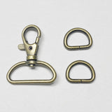 Swivel Snap Hook and 2 D-rings for Sling Bag