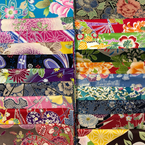 Assorted 20 Fabric Pieces Fabric Packs Plus" Free 20 Pc Kimono Wall Hanging Pattern"